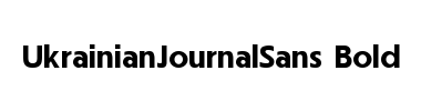 Police UkrainianJournalSans Bold