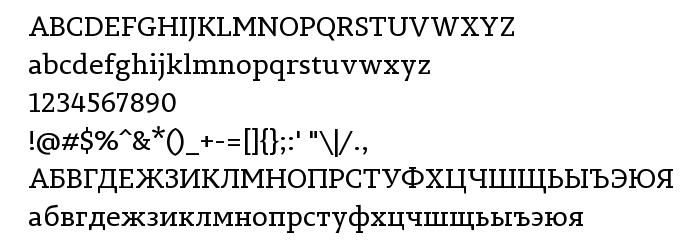 Aperçu de la police PermianSlabSerifTypeface