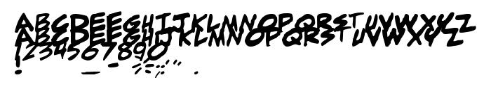 Aperçu de la police adam warren 0.2 Bold Italic