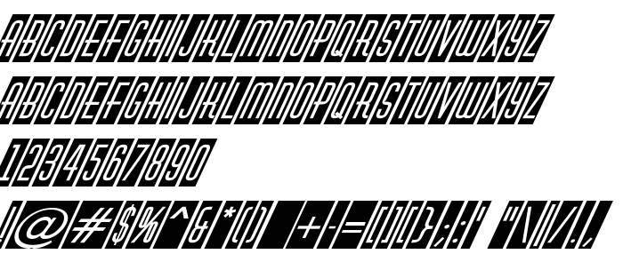 Aperçu de la police a_HuxleyCmVObl Italic
