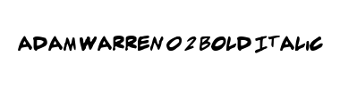 Police adam warren 0.2 Bold Italic