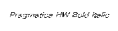 Police Pragmatica HW Bold Italic