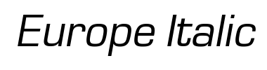 Police Europe Italic